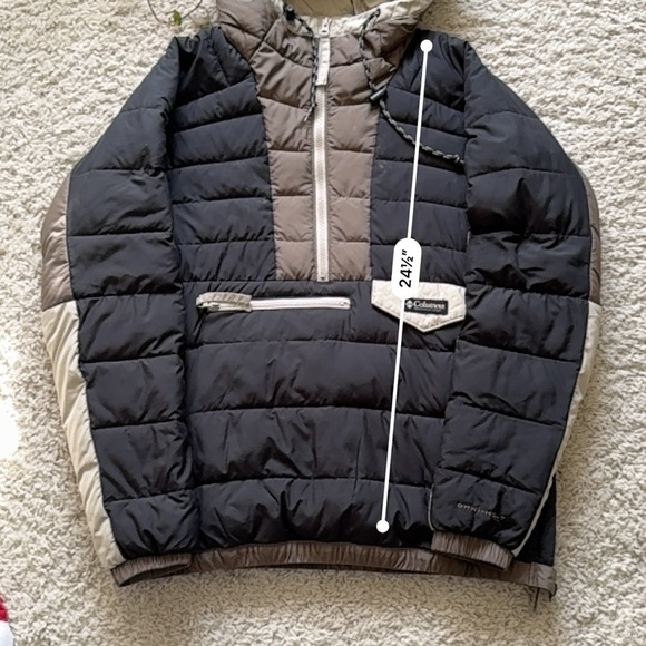 Columbia Black Brown Colorblock Anorak Jacket - Picture 5 of 10